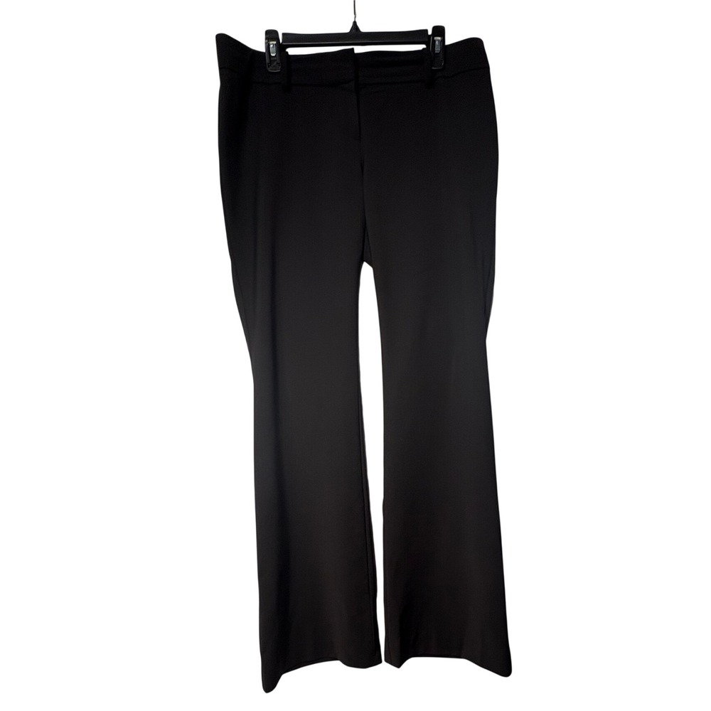 Ann Taylor Black Virgin Wool Blend Bootcut Dress Pants Womens Size 10